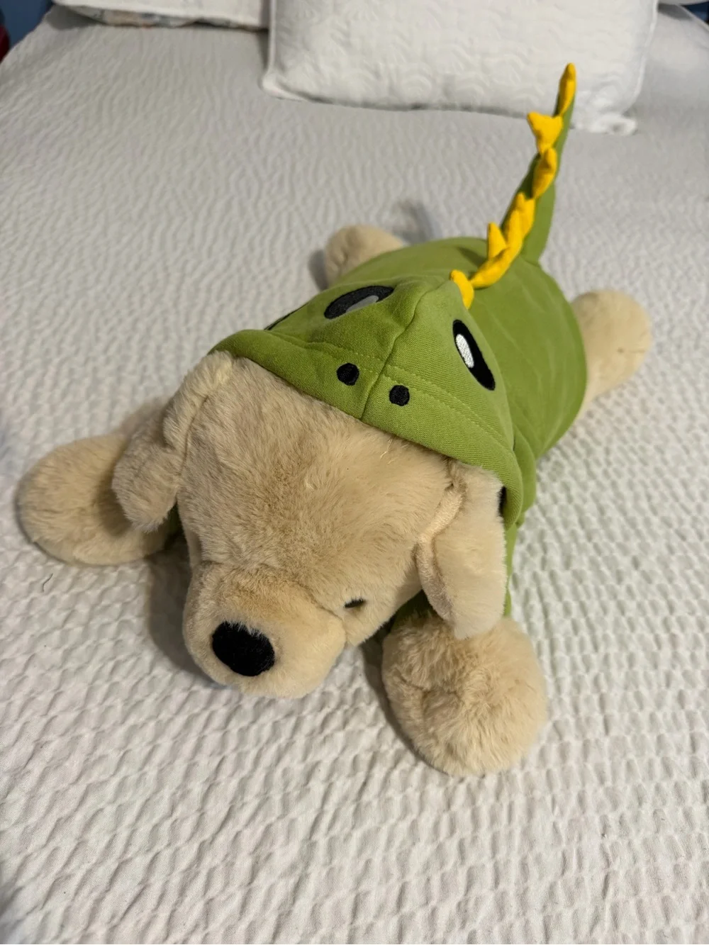 Dog Dinosaur Costume Small Dog Halloween Costume Warm Fleece Hoodie - Small